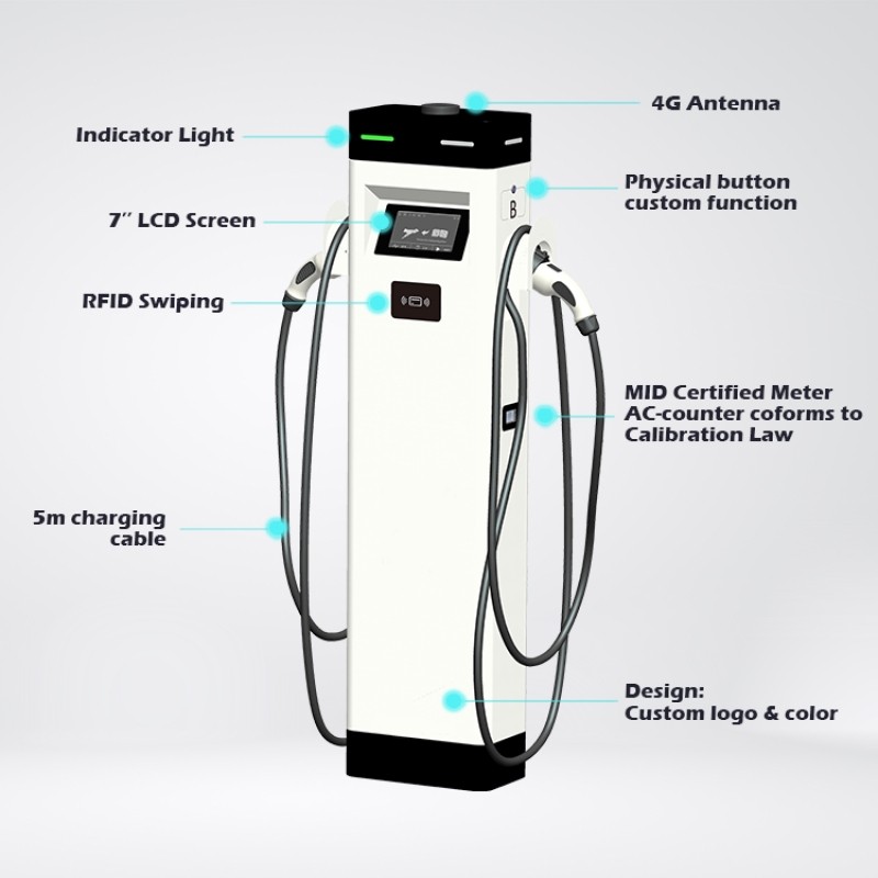 22KW Floor-Standing Level 2 Home Charger