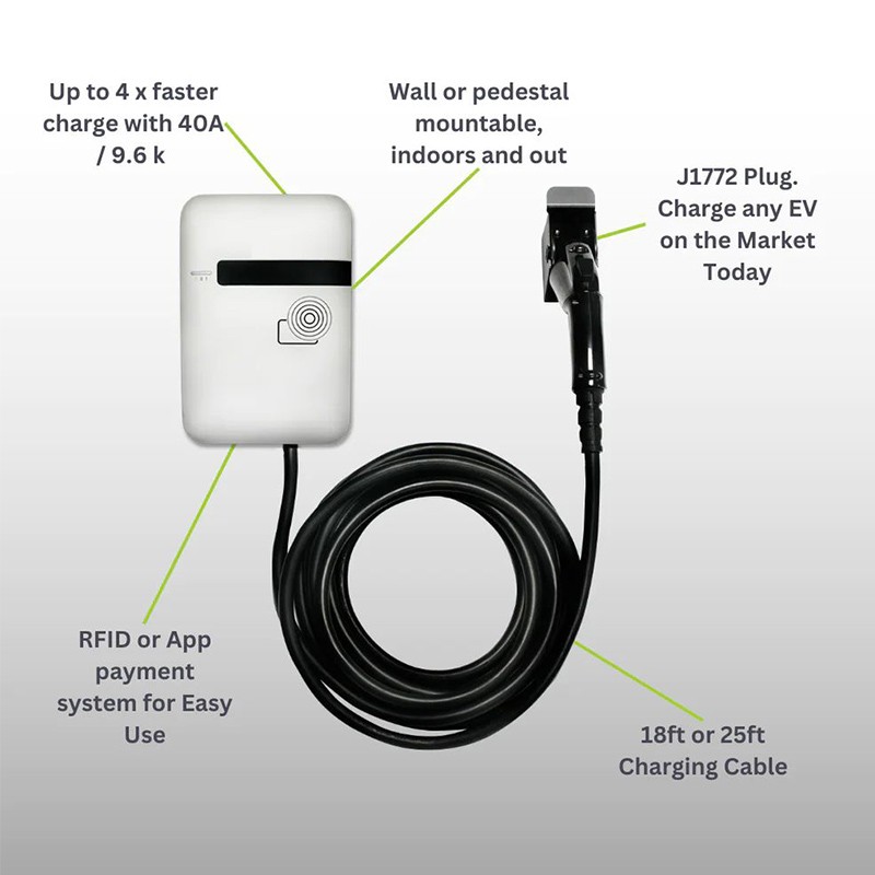 32A WIFI Level 2 Commercial EV Charging Station