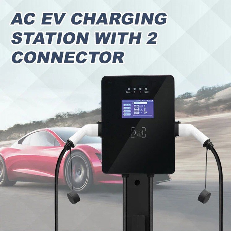 11KW Dual Port Commercial 3 Phase EV Charger